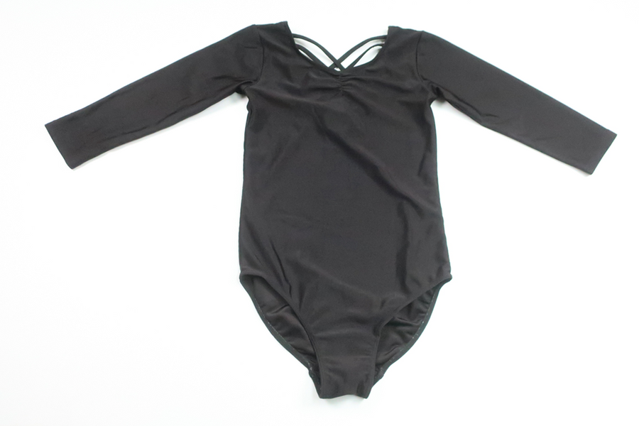 Bodysuit/Dansekostume fra H&M - Størrelse 122/128 - Sort