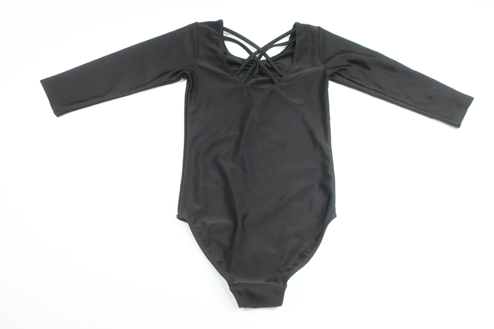 Bodysuit/Dansekostume fra H&M - Størrelse 122/128 - Sort