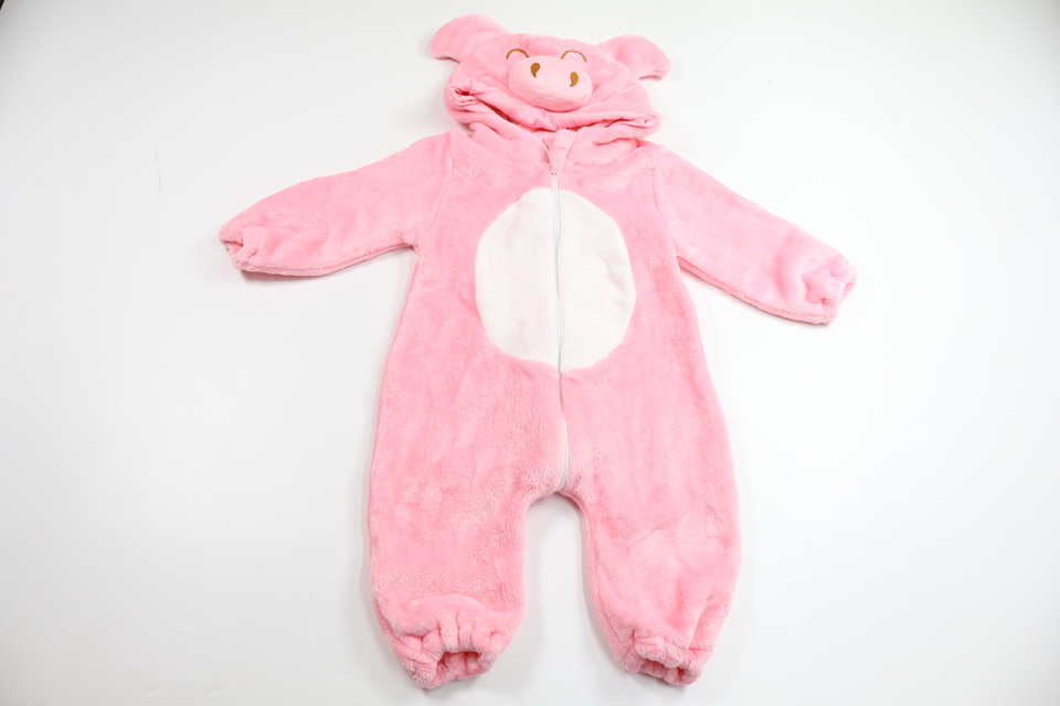 Jumpsuit i fleece från Michley - Storlek 80 - Rosa