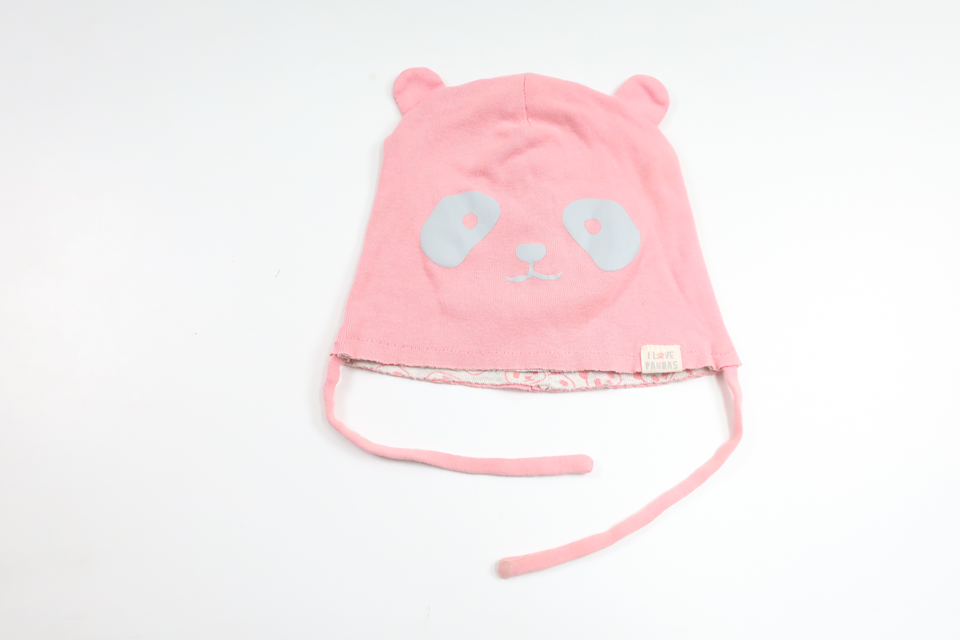 Hue med panda fra H&M - Størrelse 86/92 - Lyserød