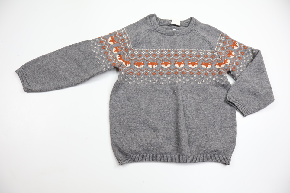 Stickad tröja från H&M - Storlek 92 - Grå