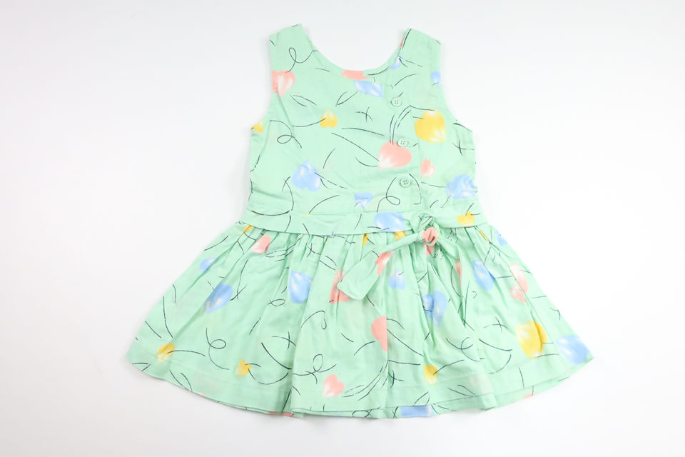 Vintage kjole fra H&M - Størrelse 86/92 - Grøn