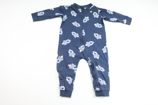 Pyjamas med raketter fra H&M - Størrelse 80 - Marineblå