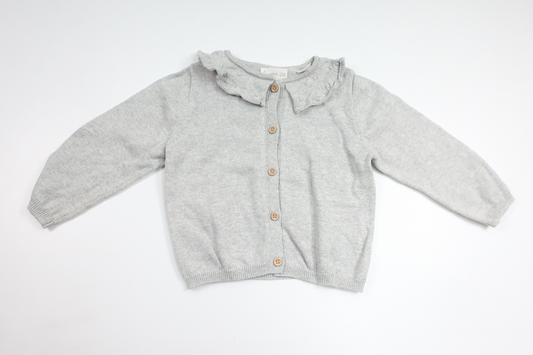 Strikket cardigan fra Mango - Størrelse 86 - Grå