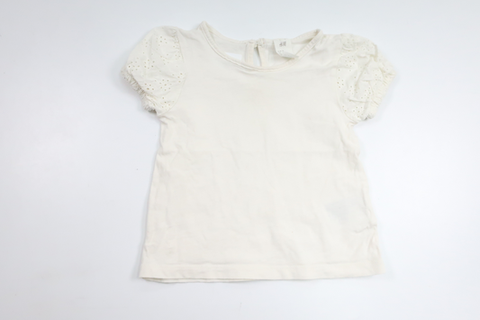 Sweater fra H&M - Størrelse 74 - Hvid
