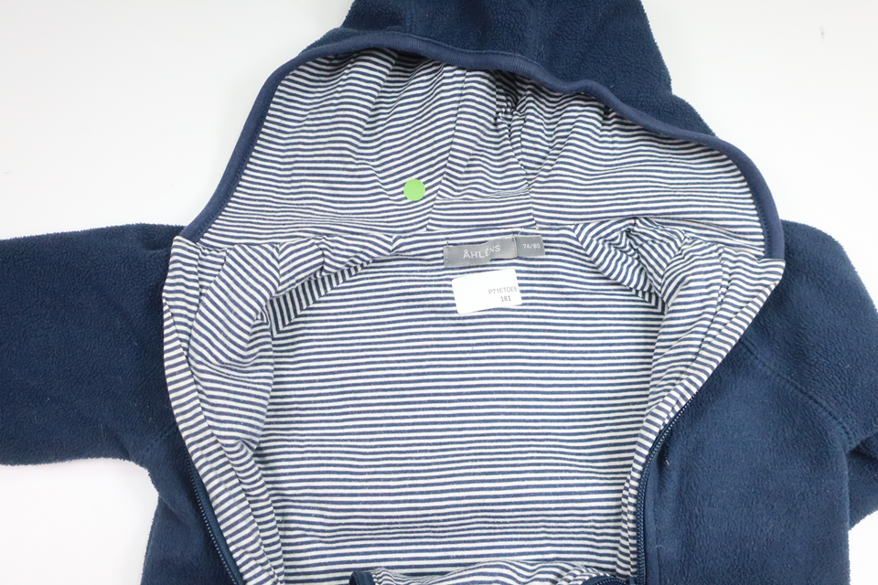 Fleeceoveralls fra Åhléns - Størrelse 74/80 - Marineblå