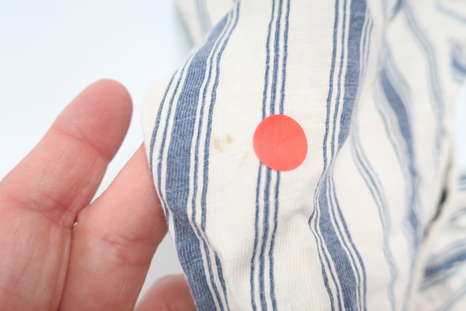 Stribet jumpsuit fra Lindex - Størrelse 86 - Blå