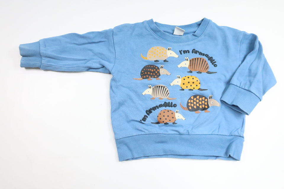 Sweatshirt fra Lindex - Størrelse 92 - Blå