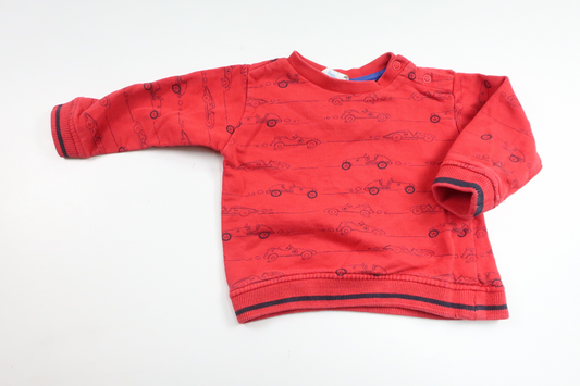 Sweatshirt fra Baby Club by C&A - Størrelse 68 - Rød