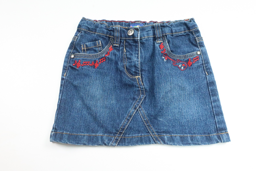 Denimnederdel fra Lupilu - Størrelse 110 - Denim
