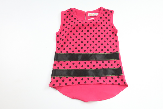 Prikket bluse fra Happy - Størrelse 86/92 - Rosa