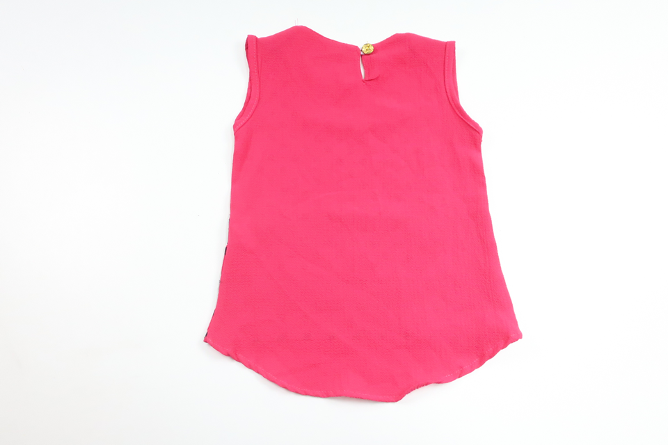 Prikket bluse fra Happy - Størrelse 86/92 - Rosa