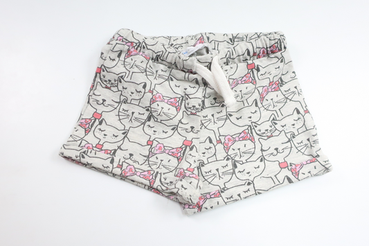 Shorts med katte fra Lft Baby - Størrelse 80 - Grå
