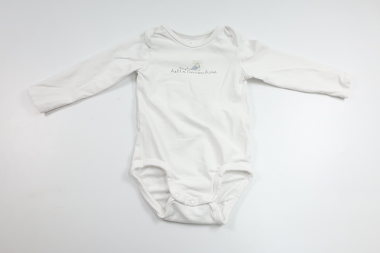 Bodysuit fra H&M - Størrelse 74 - Hvid