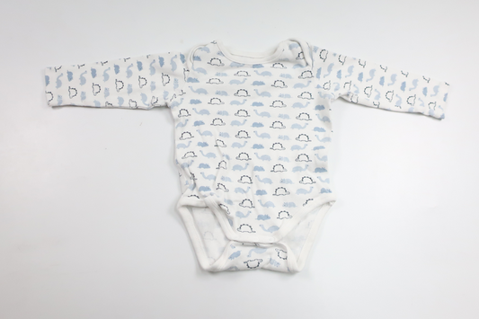 Body fra Obaïbi - Størrelse 68 - Hvid