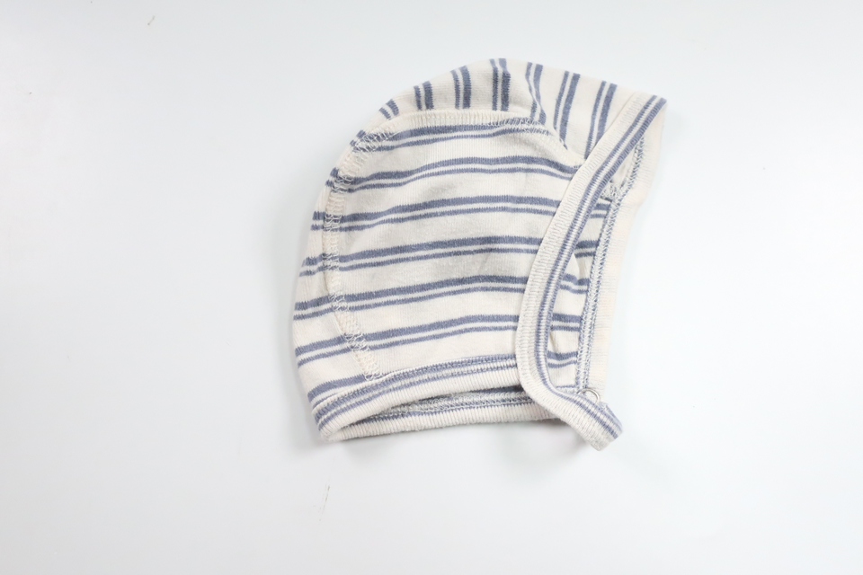 Stribet hue fra FIX by Lindex - Størrelse 50/56 - Hvid