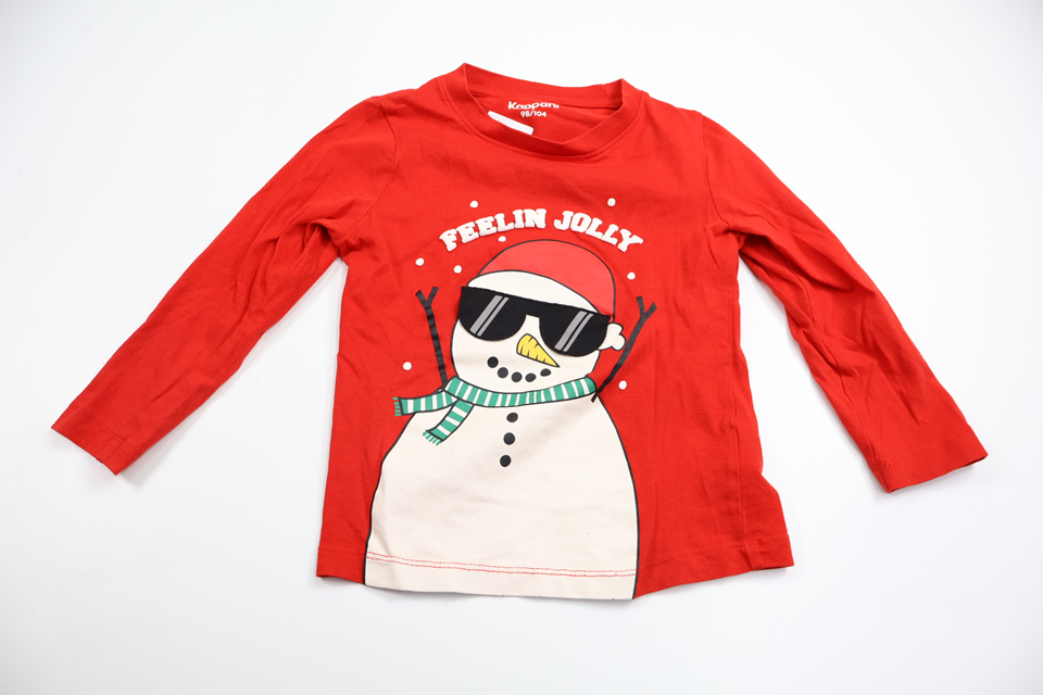 Tröja med julmotiv från Kappahl - Storlek 98/104 - Röd