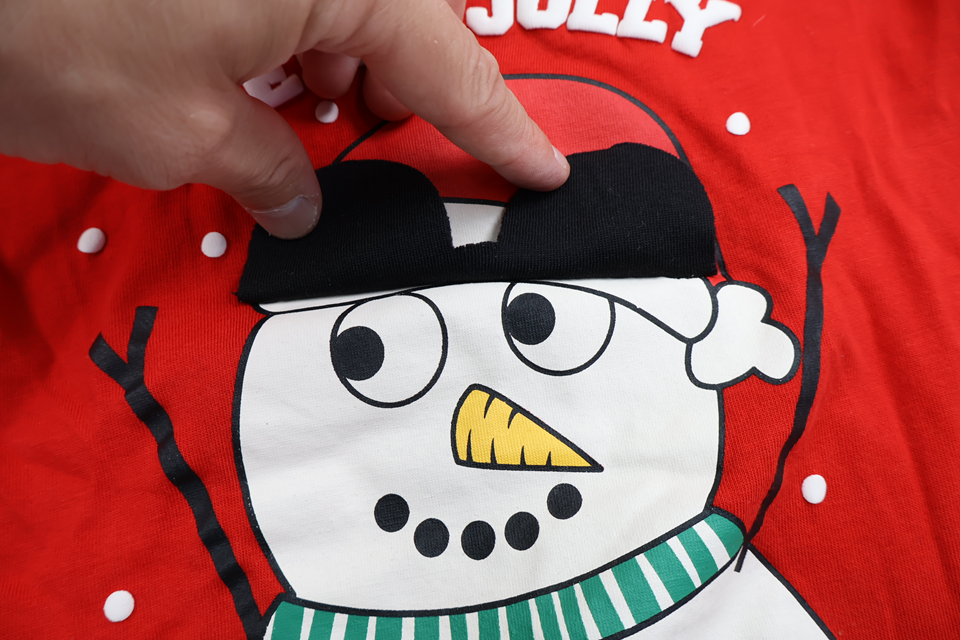 Tröja med julmotiv från Kappahl - Storlek 98/104 - Röd