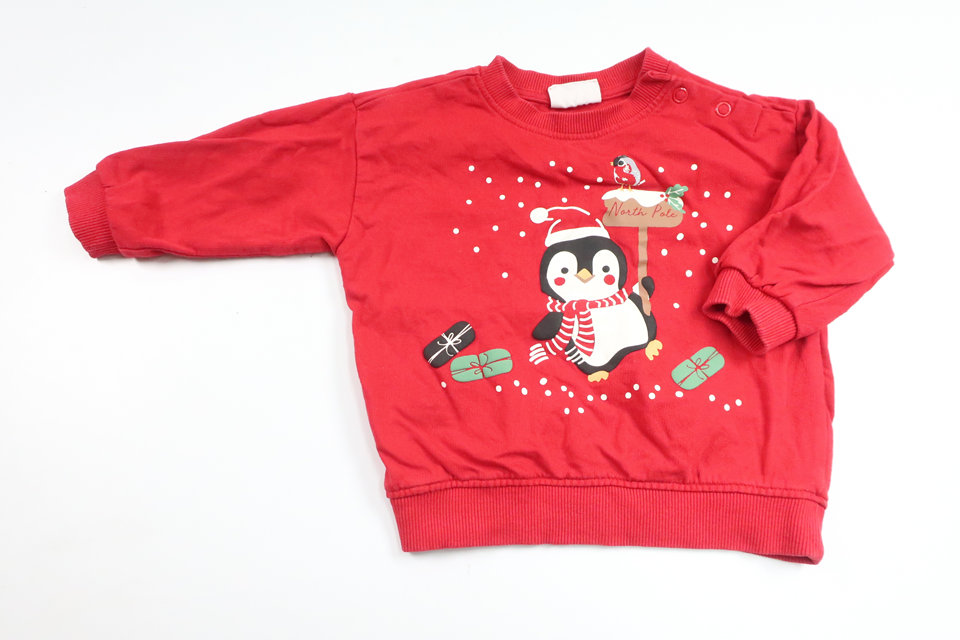 Sweatshirt fra Kappahl - Størrelse 68 - Rød