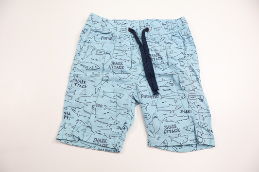 Shorts med hajar från H&M - Storlek 110 - Blå
