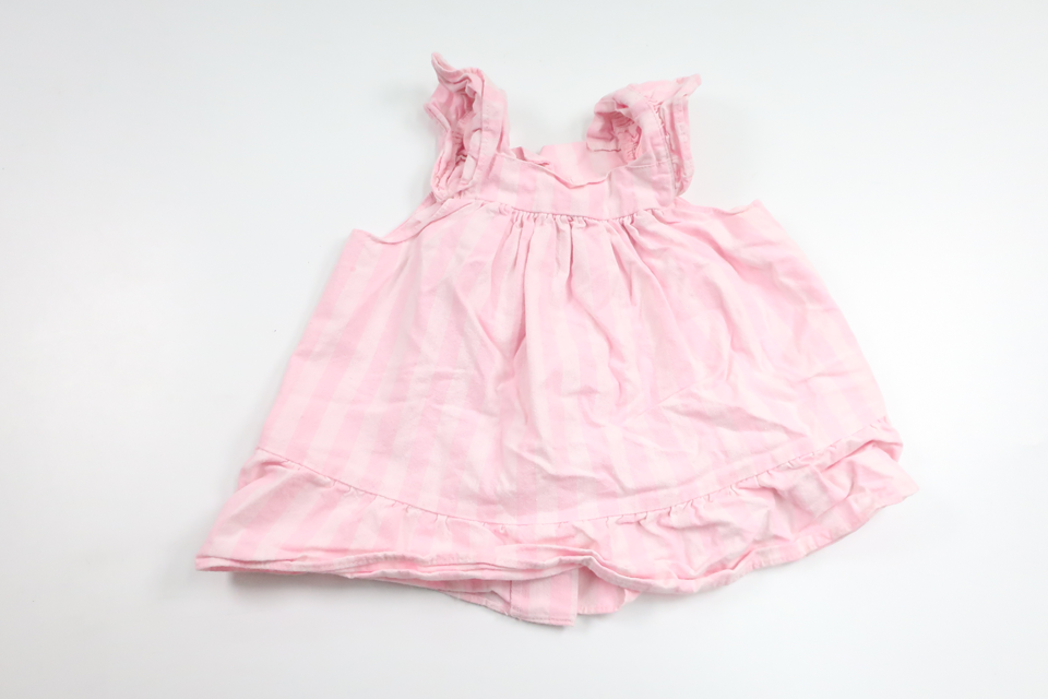 Stribet kjole fra Hemsytt - Størrelse 62/68 - Rosa