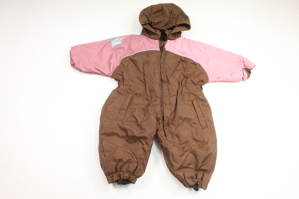 Fleeceforet heldragt fra Mikk-line - Størrelse 74 - Brun