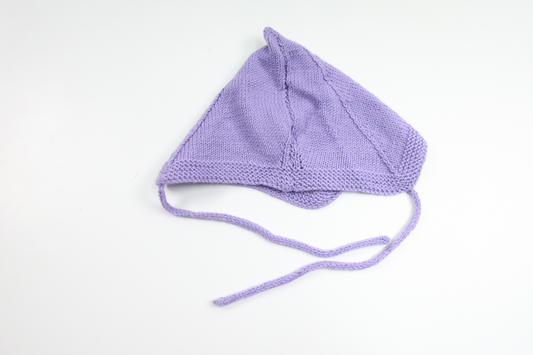 Strikket hue fra Hemstickat - Størrelse 62/68 - Lilla