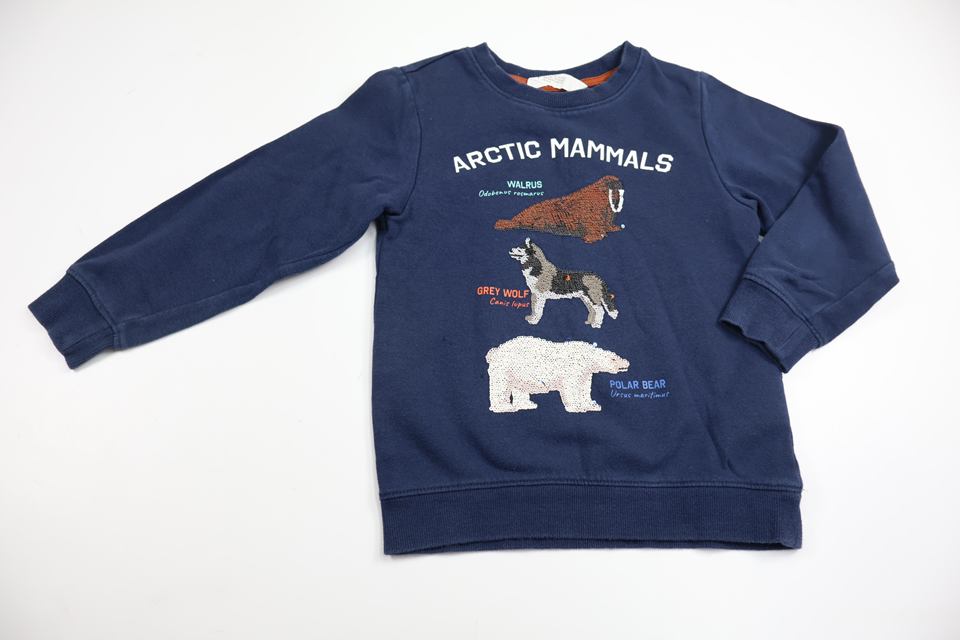 Sweatshirt från H&M - Storlek 110/116 - Marinblå