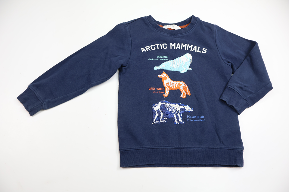 Sweatshirt från H&M - Storlek 110/116 - Marinblå