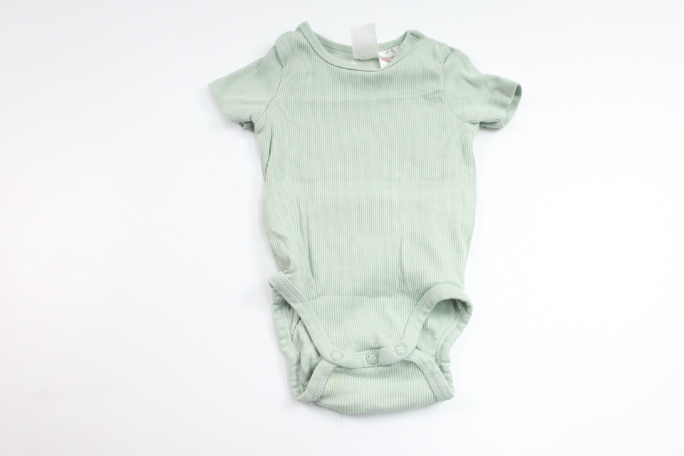 Ribbet body fra H&M - Størrelse 62 - Grøn