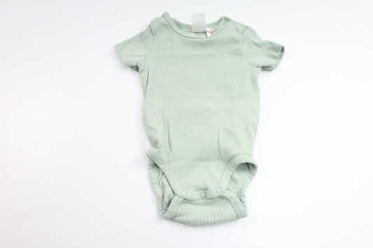 Ribbet body fra H&M - Størrelse 62 - Grøn