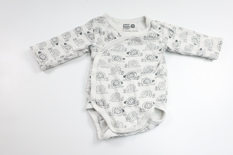 Wrap-body fra Lindex - Størrelse 50 - Hvid