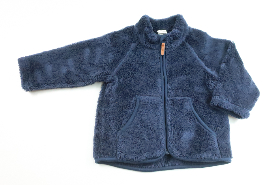 Fleecejakke fra H&M - Størrelse 74 - Marineblå