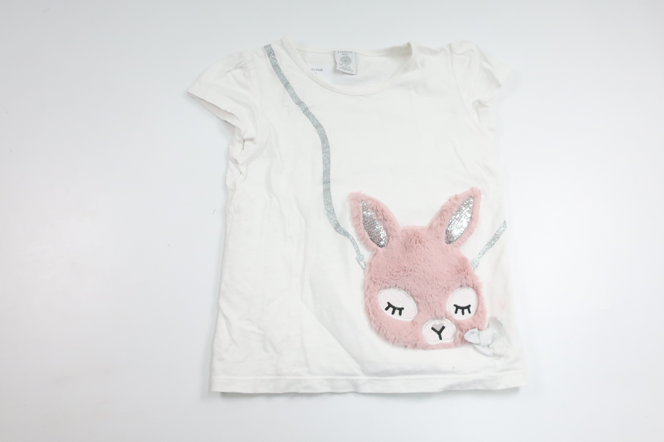 T-shirt fra Lindex - Størrelse 98 - Hvid