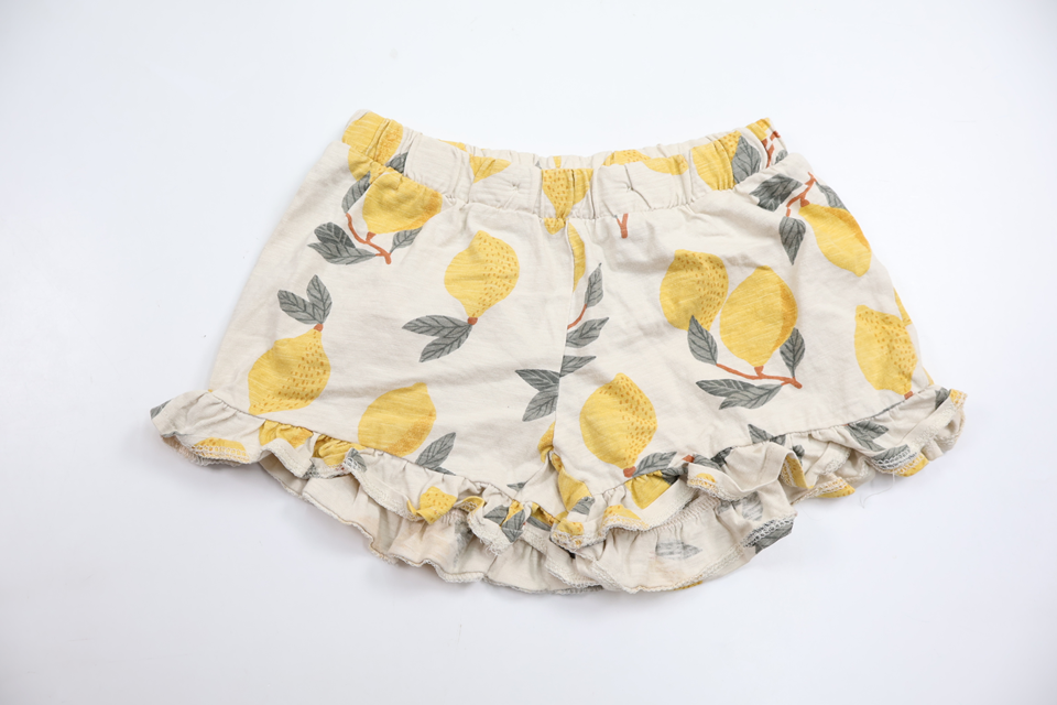 Shorts med citroner från Lindex - Storlek 110/116 - Benvit
