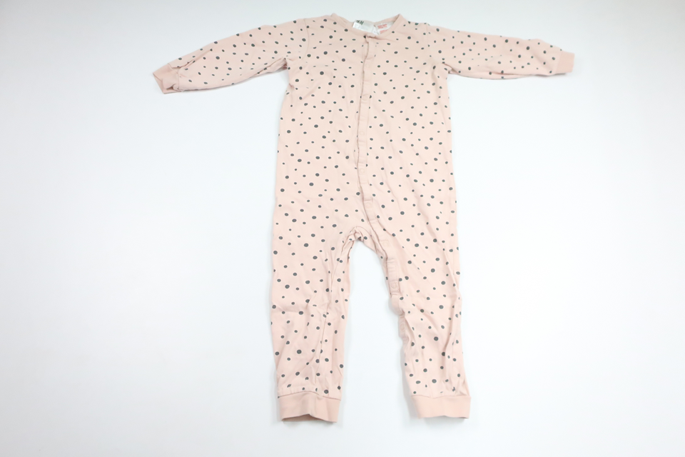 Prikket pyjamas fra H&M - Størrelse 92 - Rosa