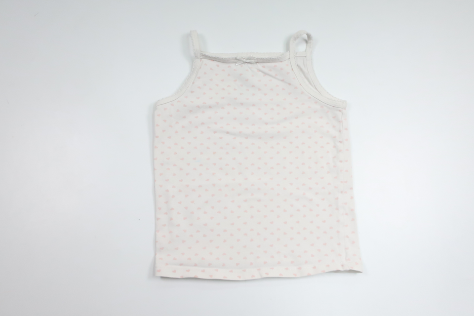 Tanktop fra H&M - Størrelse 98/104 - Hvid