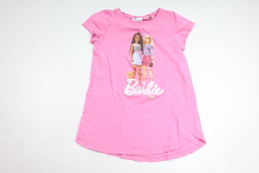 Natkjole "Barbie" fra H&M - Størrelse 98/104 - Rosa