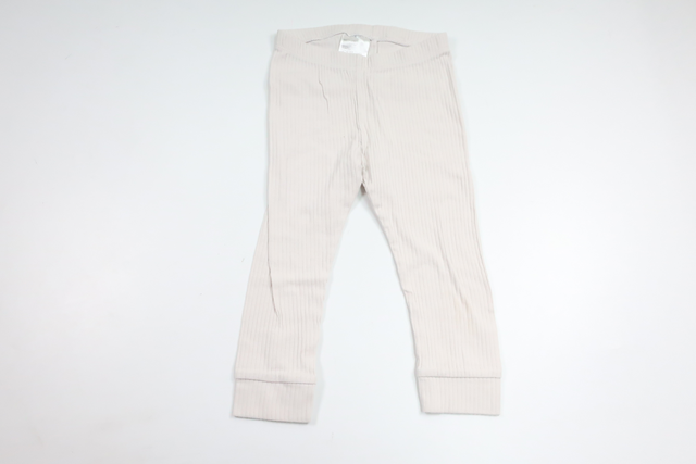 Ribbede bukser fra H&M - Størrelse 92 - Off-white