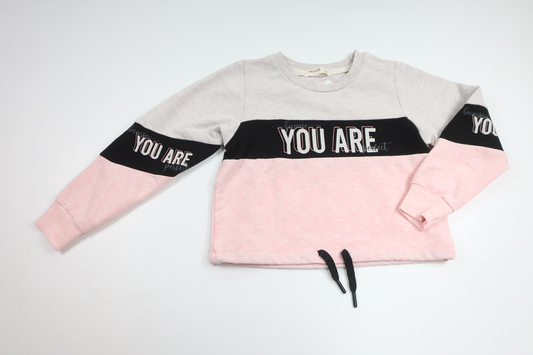 Sweatshirt fra Breeze Girls - Størrelse 110 - Rosa