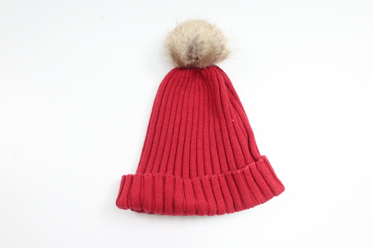 Hue med kvast fra H&M - Størrelse 86/892 - Rød