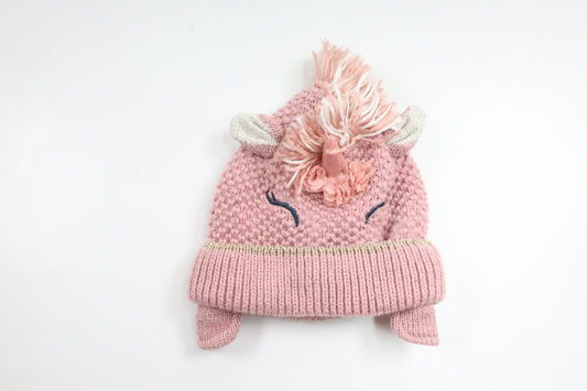 Fleeceforet hue med Enhjørning fra Next - Størrelse 98/104 - Rosa