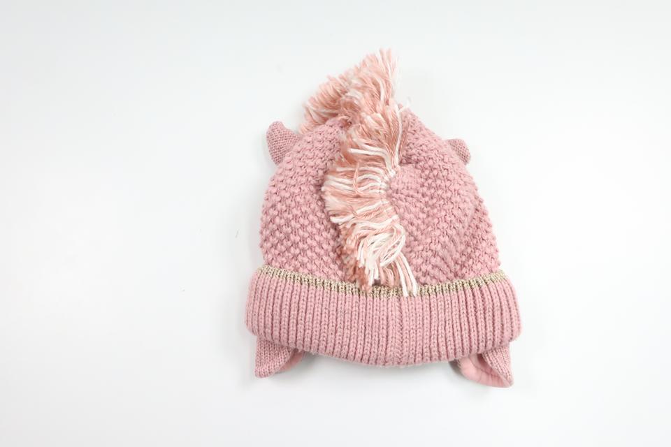 Fleeceforet hue med Enhjørning fra Next - Størrelse 98/104 - Rosa