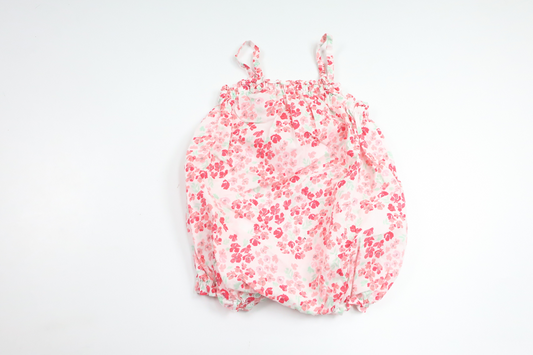 Blomstret body fra H&M - Størrelse 68 - Rosa