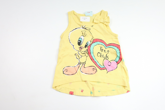 Kjole fra Looney Tunes - Størrelse 62/68 - Gul