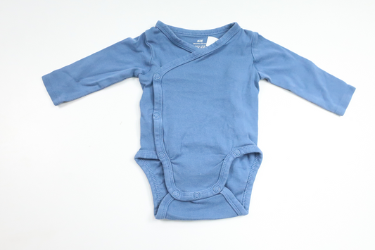 Wrap-body fra H&M - Størrelse 56 - Blå
