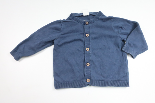 Cardigan fra H&M - Størrelse 68 - Blå