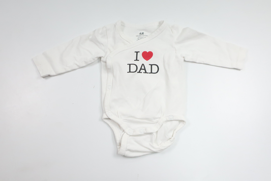 Wrap-body fra H&M - Størrelse 56 - Hvid