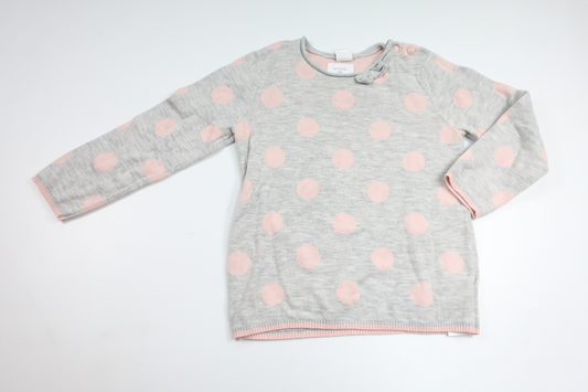 Striktrøje fra H&M - Størrelse 104 - Grå