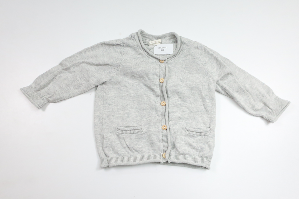 Strikket cardigan fra H&M - Størrelse 62 - Grå